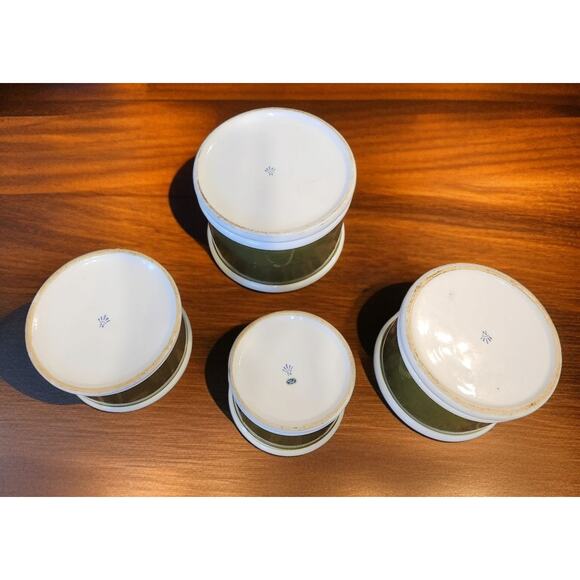 Arnart 5th Avenue Garden Harvest Collection 4pc Canister Set With Lid 1960s Vtg - Picture 8 of 8